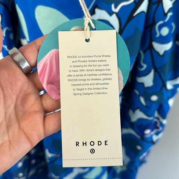 NWT Women Rhode x Target Limited Edition Zinnia Floral Tiered Mini Dress Size 4X - Picture 12 of 15